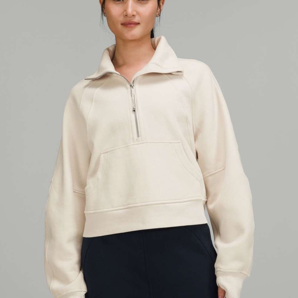 Half Zip Funnel Neck Scuba